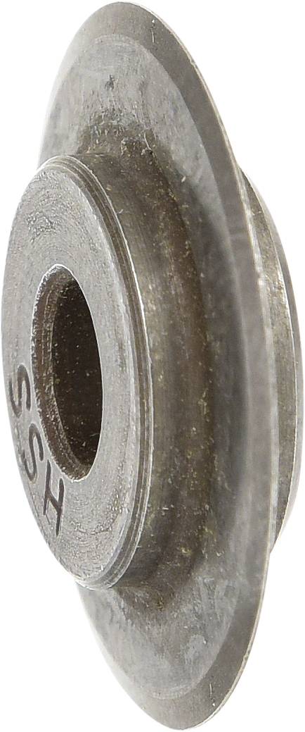 Scheibe aus Metall mit zentralem Loch, beschriftet mit 'HSS'. Dient als Teil eines größeren Mechanismus oder Werkzeugs.
