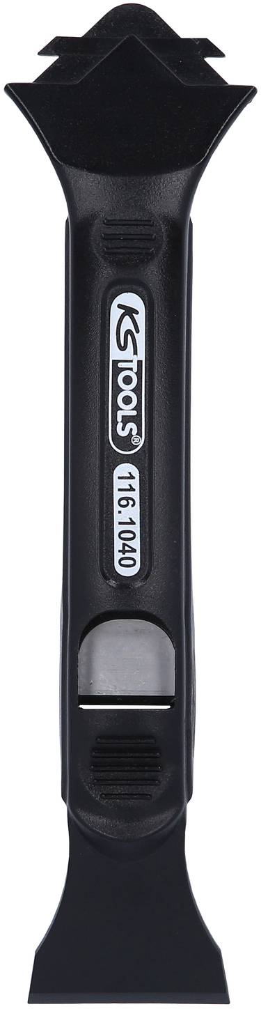Schwarzes KS Tools Werkzeug, Modellnummer 116.1040, zum Entfernen von Innenverkleidungsclips in Autos.
