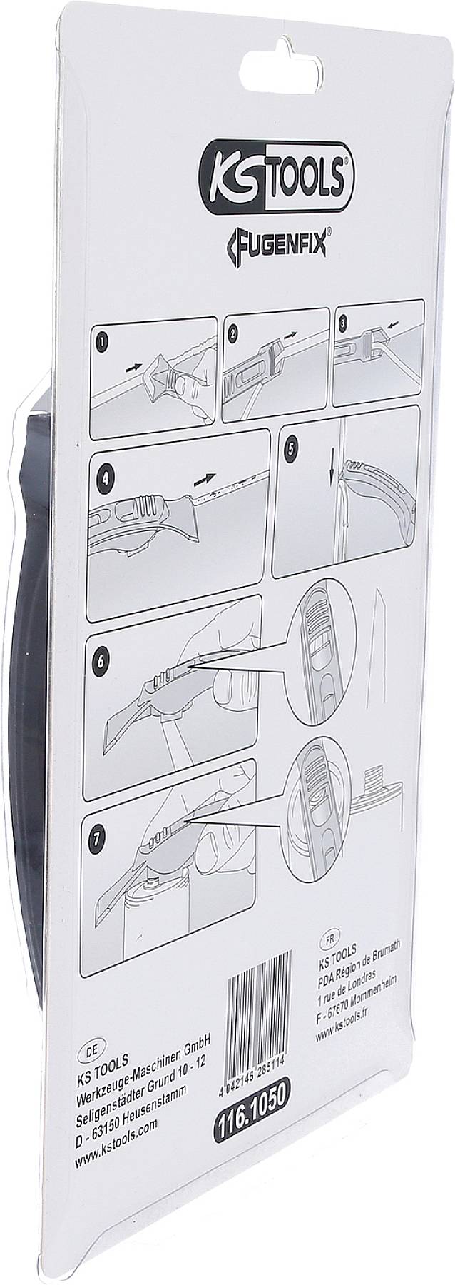 KS Tools 1161050 Silikonschaber- und Abziehersatz