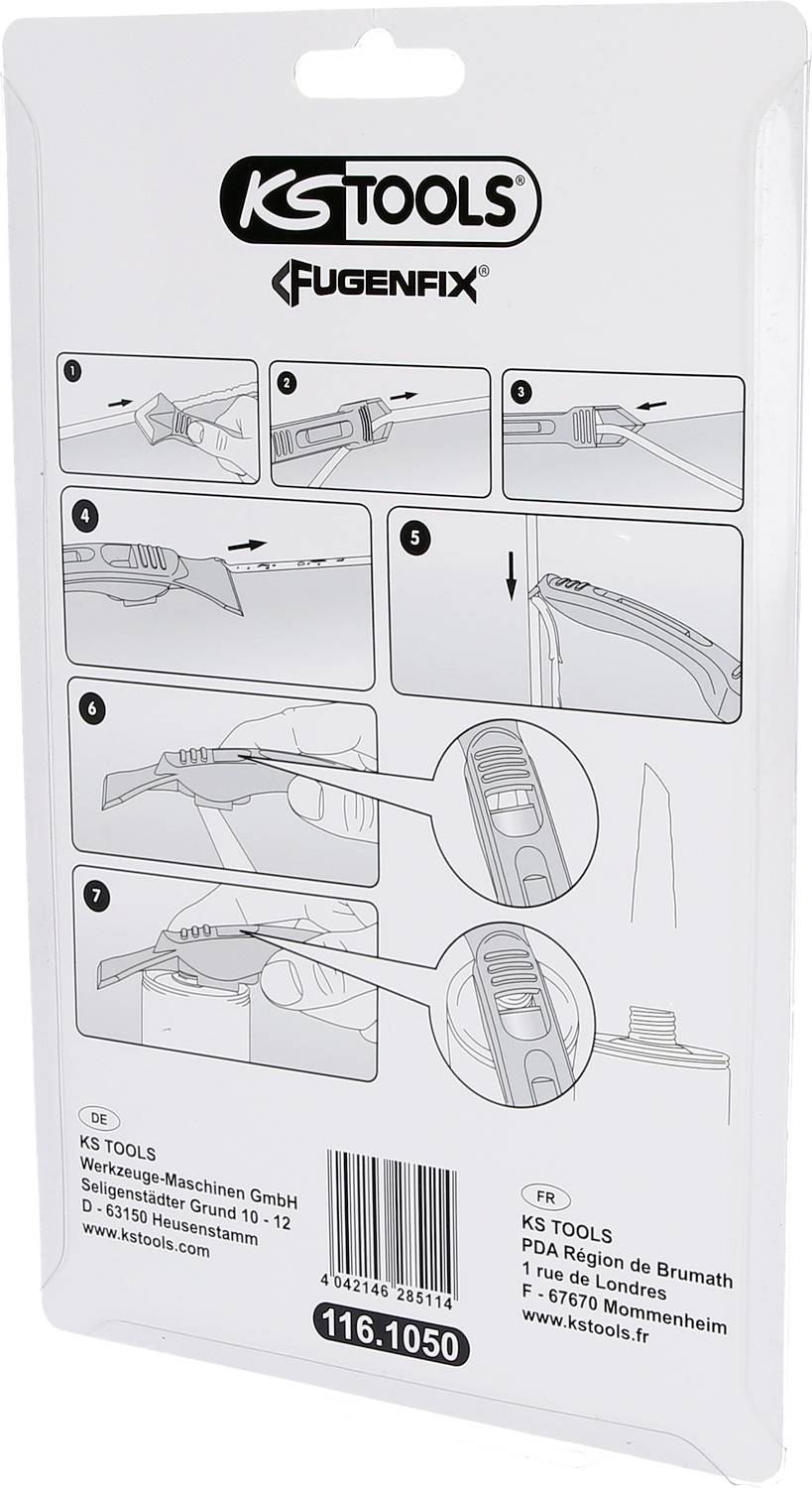 KS Tools 1161050 Silikonschaber- und Abziehersatz