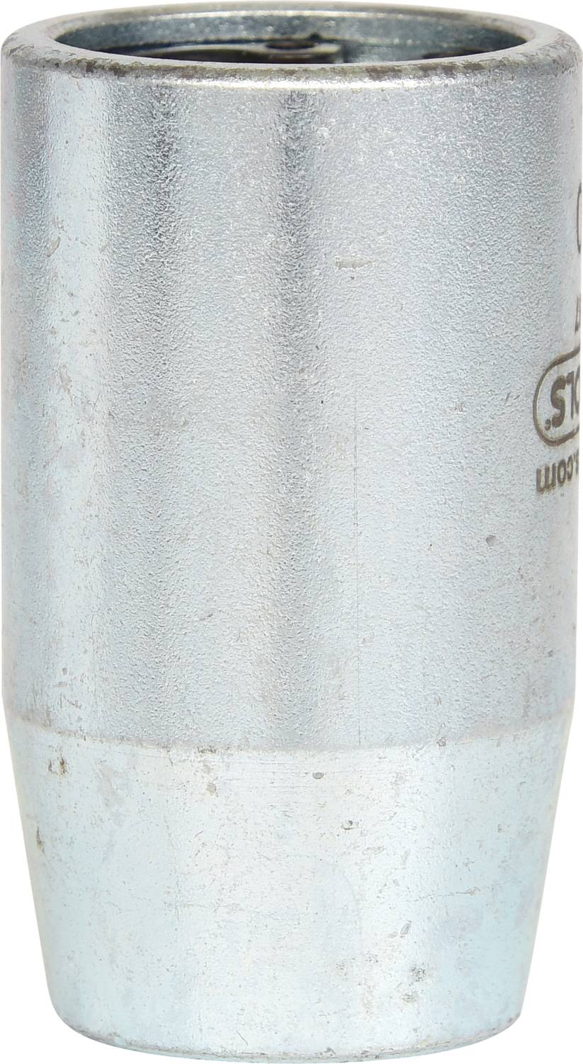 Metallene Vulkanisierdüse, zylindrische Form, silberne Farbe. Verwendet zur Vulkanisation von Reifen bei hoher Temperatur.