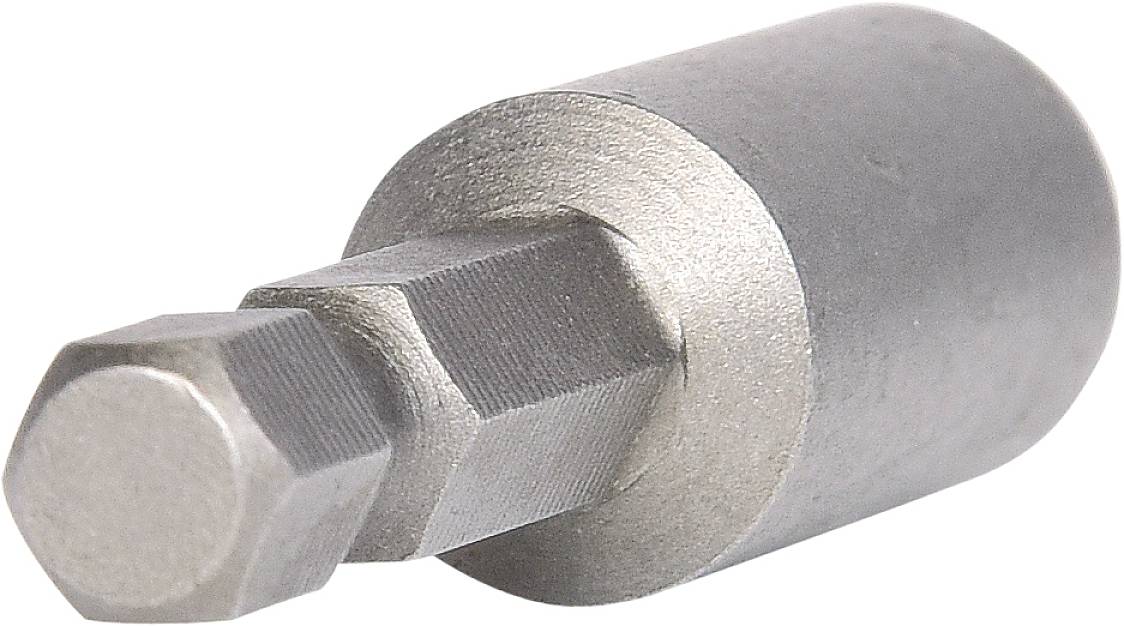 Ein metallischer Magnet-Bit-Adapter mit sechseckiger Form, verwendet zur Verbindung von Schraubendrehern mit magnetischen Bits.