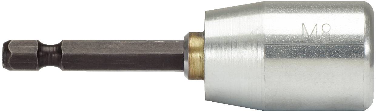 Metallbohrerspitze mit einem zylindrischen Schaft und M8-Gravur, geeignet für industrielle Anwendungen.