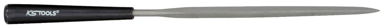 Nagelfeile mit schwarzem Griff und grauer Feilfläche, auf der 'IC Tools' aufgedruckt ist.