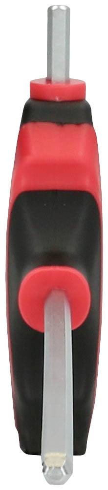 Sechskantschlüssel mit rotem und schwarzem Griff.