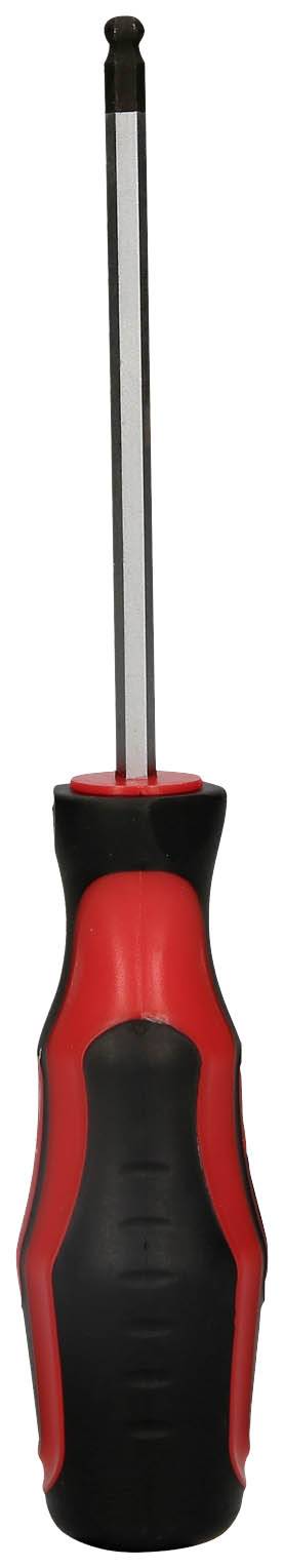 Schraubendreher mit schwarzem Griff und roten Akzenten, geeignet für Inbusschrauben.