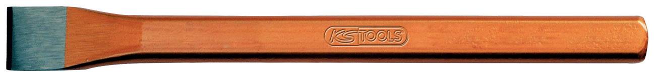 Meißel mit orangefarbenem Griff und blauer Spitze, markiert mit 'KS Tools'.