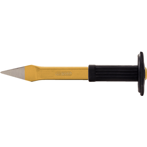 KS Tools Kreuzmeißel mit Handschutzgriff, flach oval, 250mm 1620293
