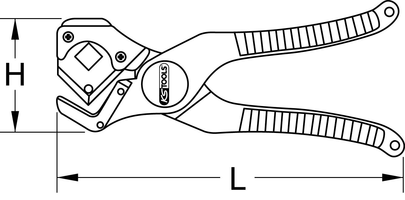 KS Tools 2222060 Schlauchabschneider