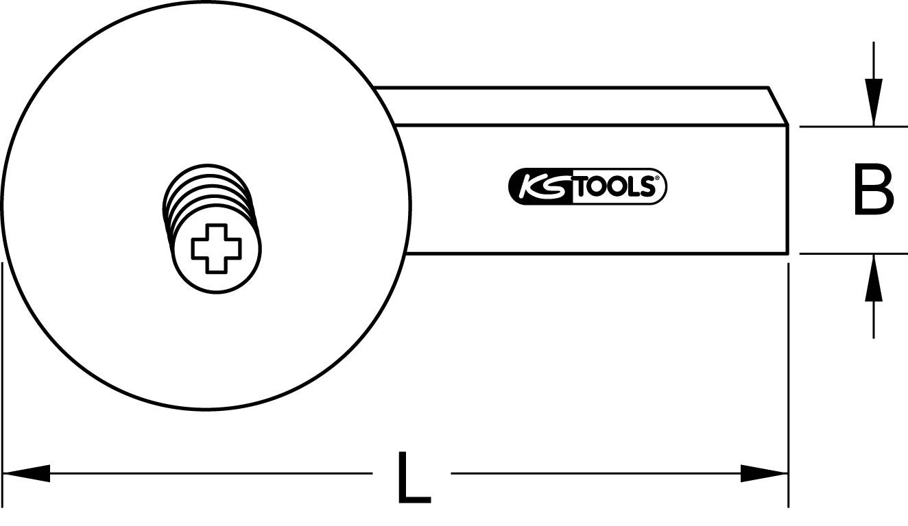 KS Tools 2225104 Schneidradschaft für Abstechgerät