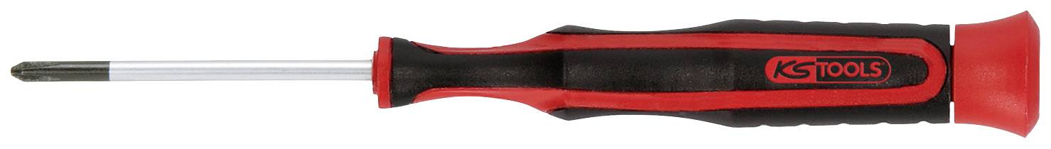 Ein rot-schwarzer Schraubendreher mit den Worten 'KG Tools' auf dem Griff.