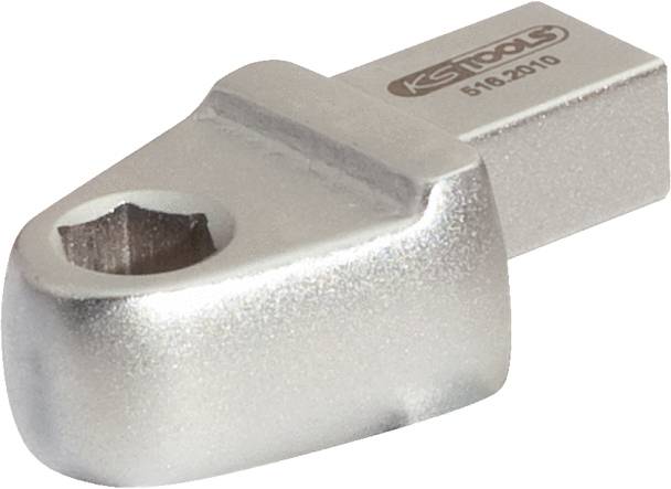 Metalladapter mit quadratischem und sechseckigem Ende, zum Verbinden von Werkzeugen.