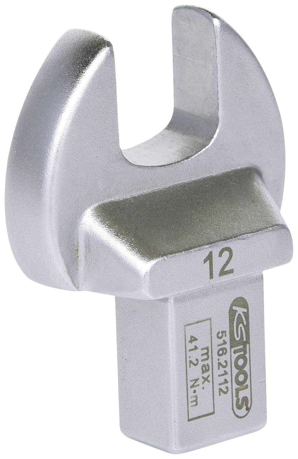 Ein silberner Maulschlüssel mit der Aufschrift '12', 'KS Tools', und einer maximalen Kapazität von '41,2 Nm'.