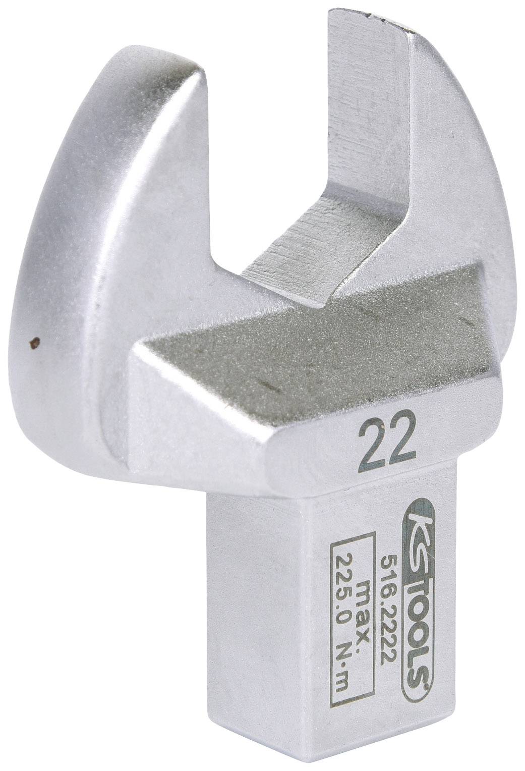 Ein verstellbarer Schraubenschlüssel-Aufsatz aus Metall mit der Aufschrift '22', geeignet für Arbeiten mit bis zu 225,0 Nm.