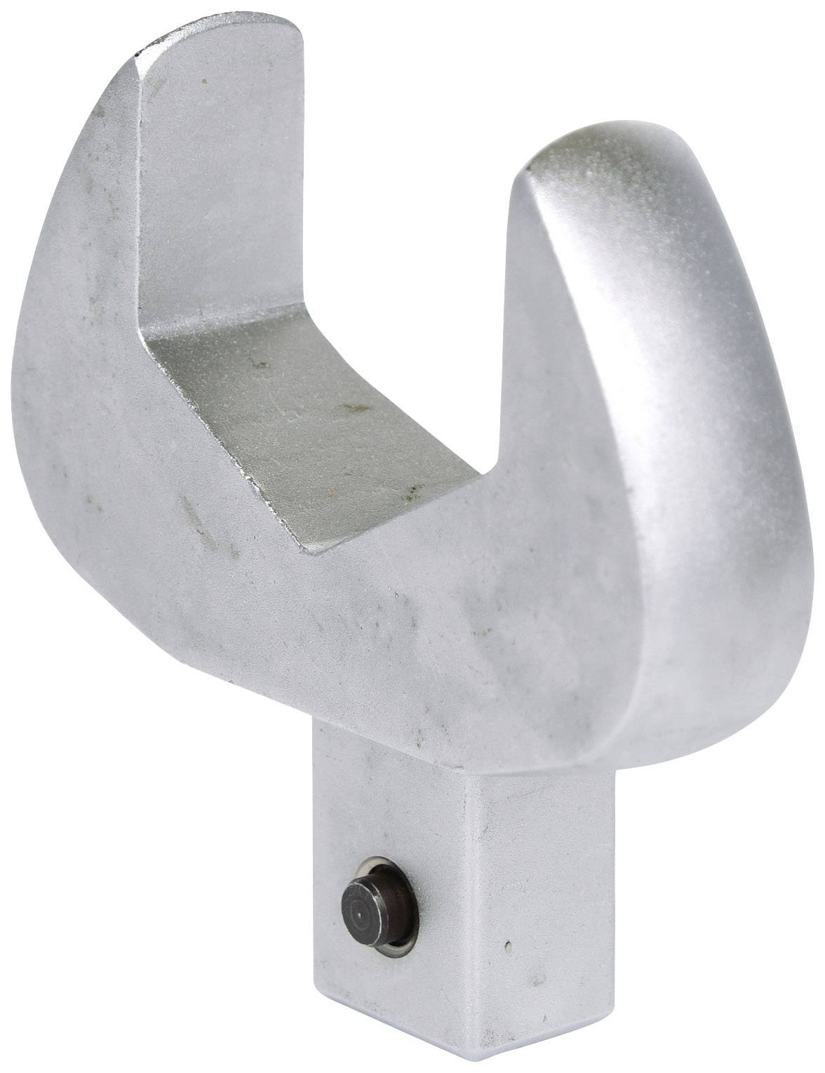 Metallischer, silberner Haken in U-Form für Halterungen. Verwendet in mechanischen oder industriellen Anwendungen.