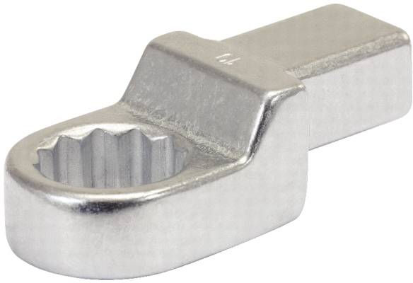 Metallisches, zahnförmiges Werkzeug zum Festziehen oder Lösen von Muttern, oft in technischen oder handwerklichen Kontexten verwendet.