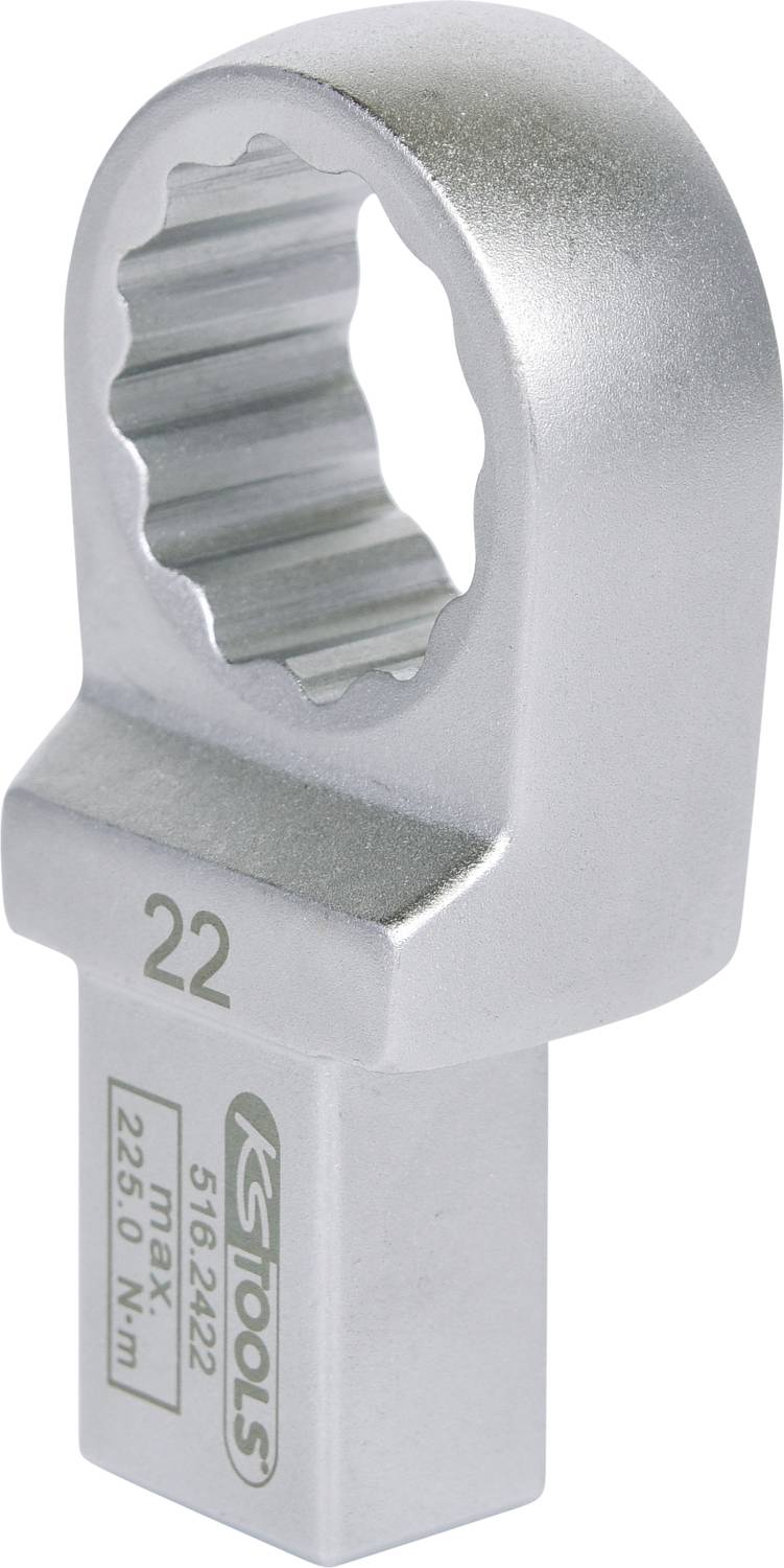 Ein silberner Gabelringschlüssel von KS Tools mit der Größe 22 und maximalem Drehmoment von 225,0 Nm.