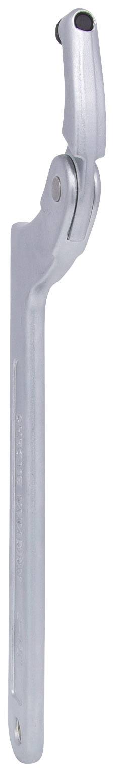 Ein verstellbarer Maulschlüssel aus Metall zum Lösen oder Anziehen von Schrauben und Muttern.