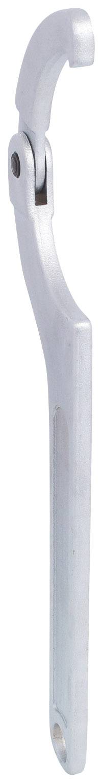 Metallischer Türhaken in schlichtem Design, verwendet zur sicheren Verriegelung von Türen oder Toren.