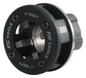 Ein Rund-Gewindeschneidekopf der Marke KS Tools mit der Aufschrift '1