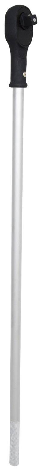 Schwarzer handbetriebener Siphon mit langem silbernem Rohr, geeignet für manuelles Umfüllen von Flüssigkeiten.