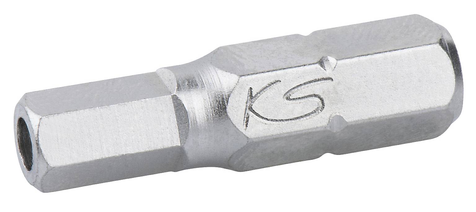 Metallbohrer mit sechseckigem Ansatz und 'KS'-Gravur, geeignet für handwerkliche Anwendungen.