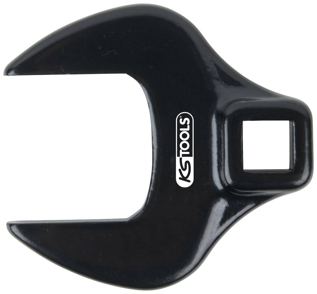 Ein schwarzer, offener Ringschlüsselaufsatz mit dem Logo 'KS TOOLS'. Er hat eine quadratische Aufnahme für die Befestigung an einem Werkzeug.