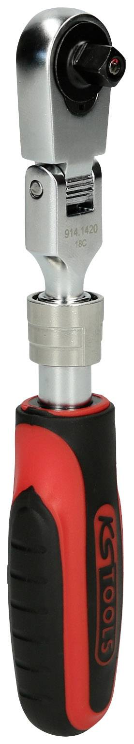 Ratschen-Schraubendreher mit ergonomischem Griff, geeignet für schnelles Anziehen oder Lösen von Schrauben in engen Räumen.