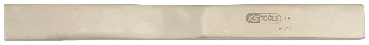 Holzmeißel aus Metall mit graviertem Firmennamen; ergonomisches Design für Holzarbeiten.