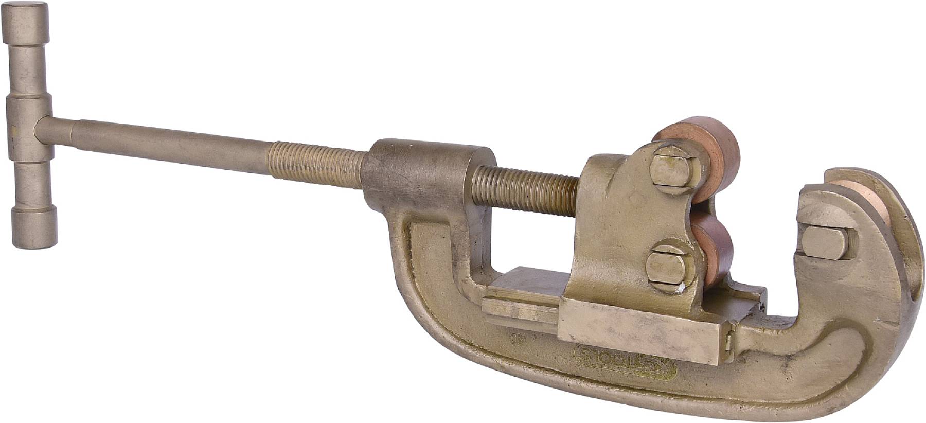 Metallrohrschneider mit schwenkbarer Klinge und Griff zum präzisen Schneiden von Rohren.