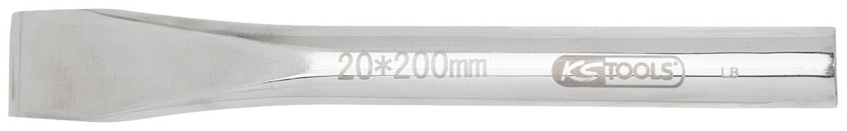 Stemmeisen aus Metall, auf dem der Text '20x200 mm K Tools' eingraviert ist. Ideal für handwerkliche Arbeiten.