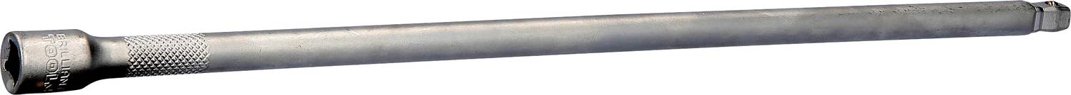 Metallischer Verlängerungsstab, etwa 30 cm lang, mit gerändeltem Griff am rechten Ende und glatter Oberfläche links.