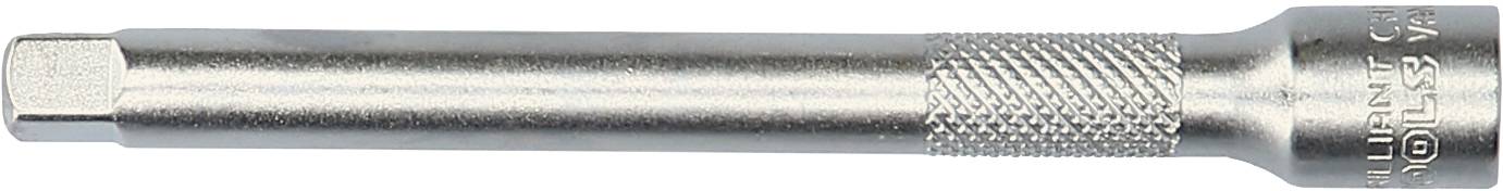 Metallischer Schraubendrehereinsatz mit geriffeltem Griff für besseren Halt, geeignet für Sechskantschrauben.