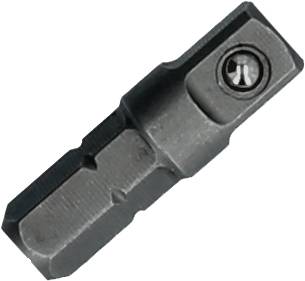 Bitsatz mit Kreuzschlitz für Schraubendreher, silberfarben.