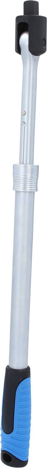 Drehmomentschlüssel mit blauem Griff, geeignet für präzises Anziehen von Schrauben und Muttern, wichtig in der Mechanik und Reparatur.