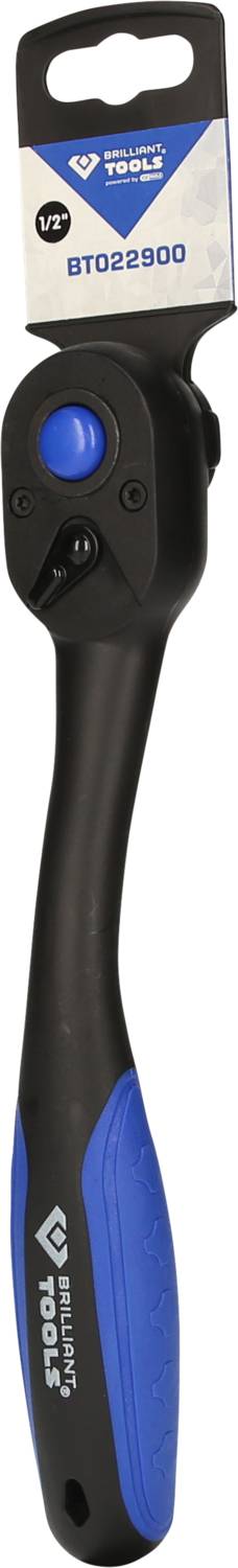 Ein schwarz-blauer Drehmomentschlüssel von 'YATO', Modellnummer YT022900, mit ergonomischem Griff und Verpackungsetikett oben.