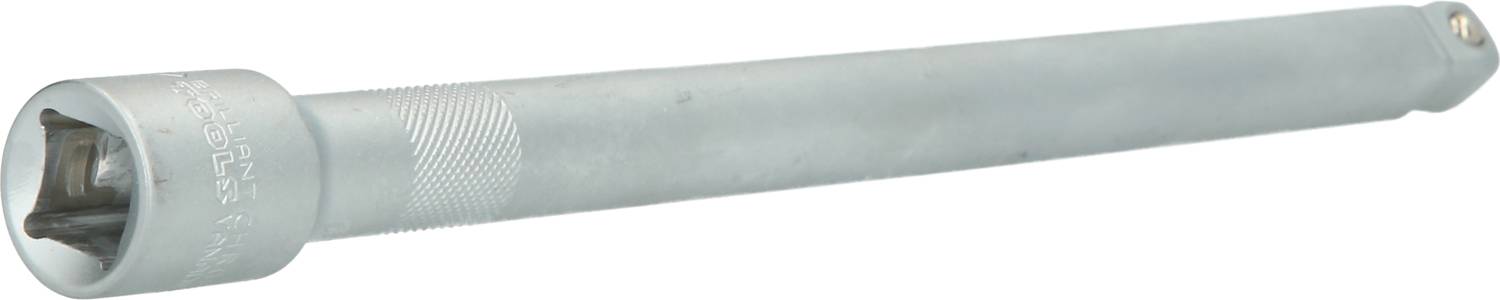 Ein silberner Verlängerungshebel, möglicherweise für Schraubenschlüssel, auf weißem Hintergrund.