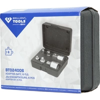 Brilliant Tools BT024006 BT024006 Steckschlüssel-Adapter-Set Antrieb 1/4" (6.3 mm), 3/8" (10 mm), 1 Brilliant Tools BT024006 BT024006 Steckschlüssel-Adapter-Set Antrieb 1/4" (6.3 mm), 3/8" (10 mm), 1