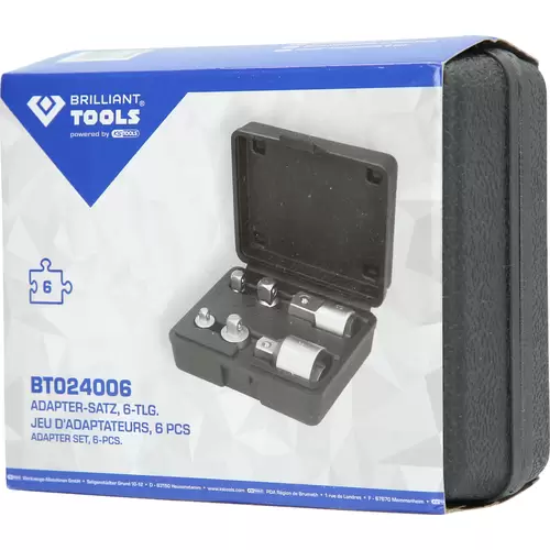 Brilliant Tools BT024006 BT024006 Steckschlüssel-Adapter-Set Antrieb 1/4" (6.3 mm), 3/8" (10 mm), 1 Brilliant Tools BT024006 BT024006 Steckschlüssel-Adapter-Set Antrieb 1/4" (6.3 mm), 3/8" (10 mm), 1