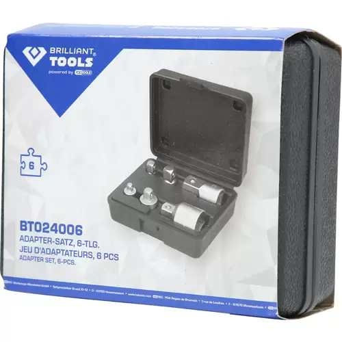 Brilliant Tools BT024006 BT024006 Steckschlüssel-Adapter-Set Antrieb 1/4" (6.3 mm), 3/8" (10 mm), 1 Brilliant Tools BT024006 BT024006 Steckschlüssel-Adapter-Set Antrieb 1/4" (6.3 mm), 3/8" (10 mm), 1
