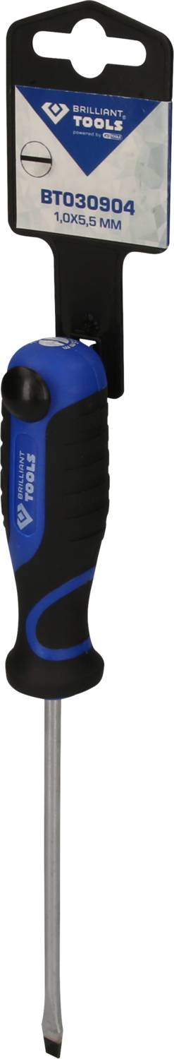 Der Kreuzschlitz-Schraubendreher mit schwarzem Griff und blauen Details von INGCO ist für präzises Heimwerken geeignet.