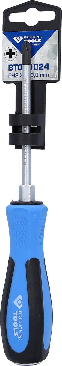 Brilliant Tools BT031024 BT031024 Kreuzschlitz-Schraubendreher PH 2