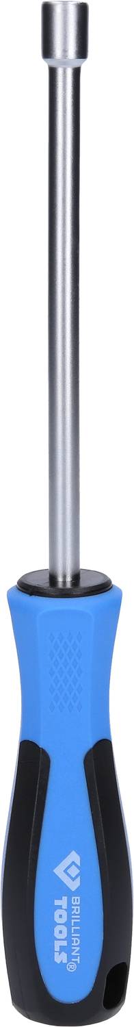 Ein blauer Schraubendreher mit ergonomischem Griff und schwarzer Spitze, geeignet für diverse Heimwerkerarbeiten.