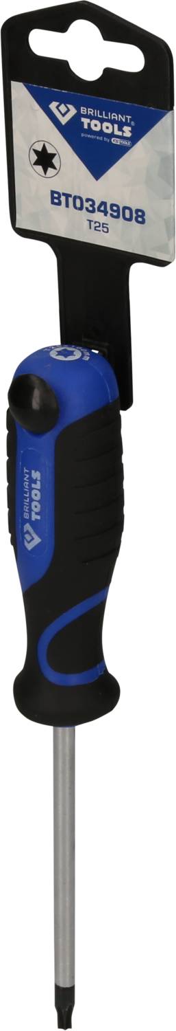Ein blauer Schraubendreher von 'Midlock Tools' mit der Modellnummer BT034908, gestaltet für Präzisionsarbeiten.