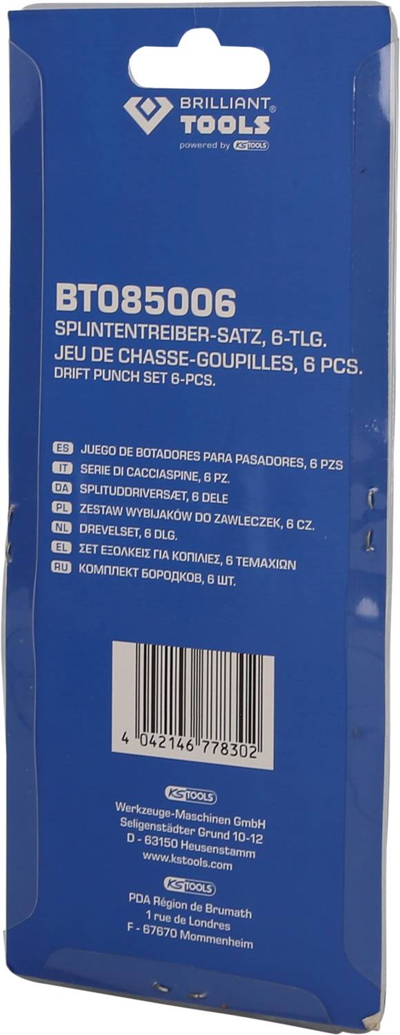 Brilliant Tools Splintentreiber-Satz, 6-tlg BT085006