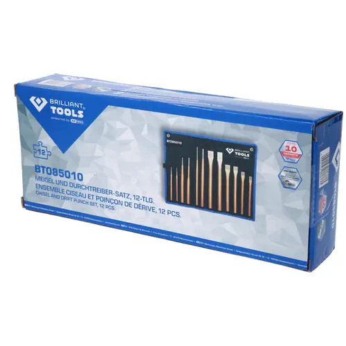 Brilliant Tools Meißel und Durchtreiber-Satz, 12-tlg BT085010 Brilliant Tools Meißel und Durchtreiber-Satz, 12-tlg BT085010