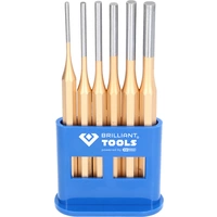 Brilliant Tools Splintentreiber / Durchtreiber-Satz, 6-tlg BT085070 Brilliant Tools Splintentreiber / Durchtreiber-Satz, 6-tlg BT085070