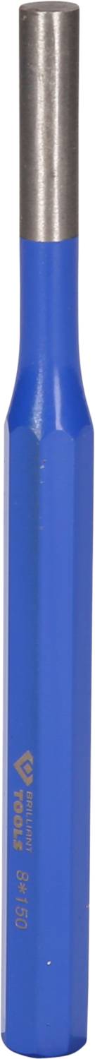 Blauer Metallbohrer mit silberner Spitze, zylindrische Form, geeignet für präzise Bohrarbeiten.