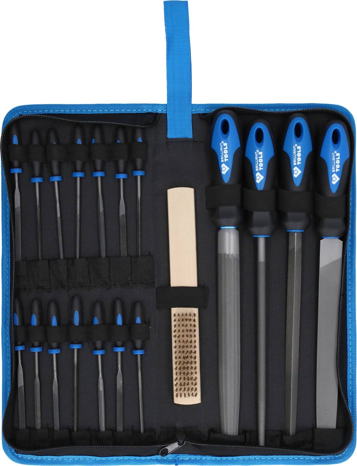 Brilliant Tools BT103030 Feilen-Satz mit Feilenbürste, 19-tlg 1St.