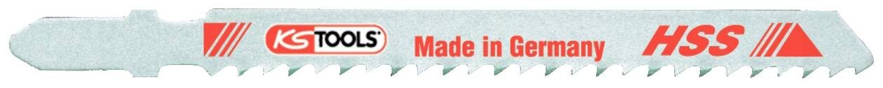 KS Tools 1293118 Stichsägeblatt, HSS, 100mm, 3mm, T127D, 5er Pack 5 St.